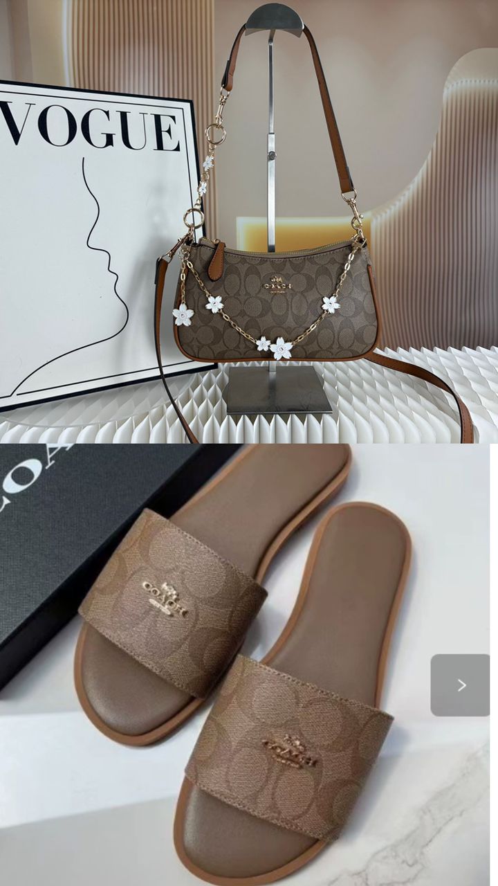 Coach Matching Bag & Sandals Set – Available in Multiple Colors