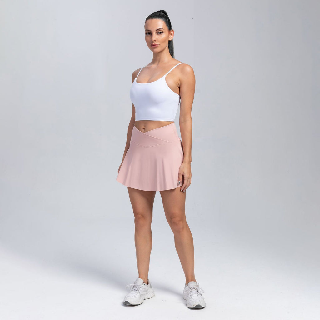Sports skirts, yoga shorts, tennis skirts, fitness clothes, outdoor high waisted yoga clothes for women