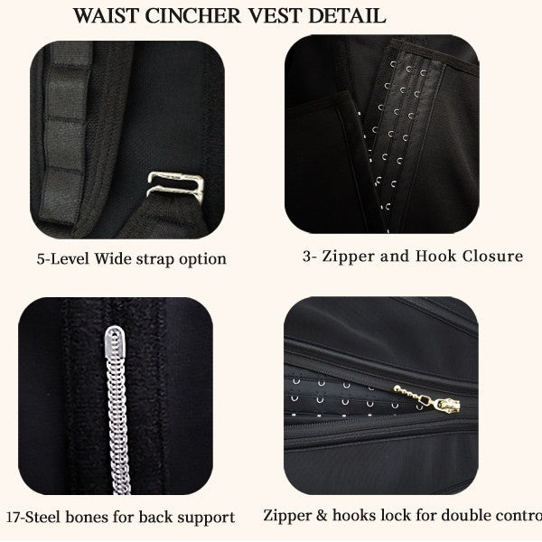 Tight waist cinching vest for women