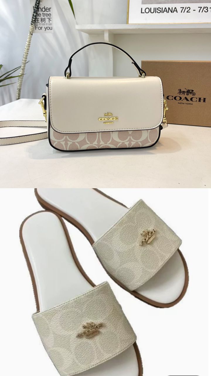 Coach Matching Bag & Sandals Set – Available in Multiple Colors
