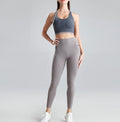 Seamless Yoga Clothes Suit Women Autumn and Winter New Knitting Hips Stretch Fitness Sports Yoga Clothes 2 Piece Set