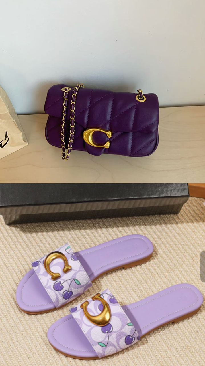 Coach Matching Bag & Sandals Set – Available in Multiple Colors