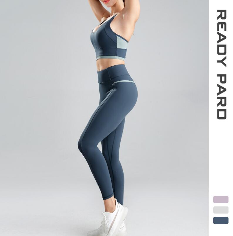 Seamless Yoga Clothes Suit Women Autumn and Winter New Knitting Hips Stretch Fitness Sports Yoga Clothes 2 Piece Set
